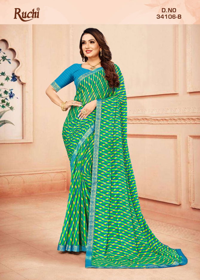 Simayaa Lehriya 106 Chiffon Printed Sarees Wholesale Price In Surat